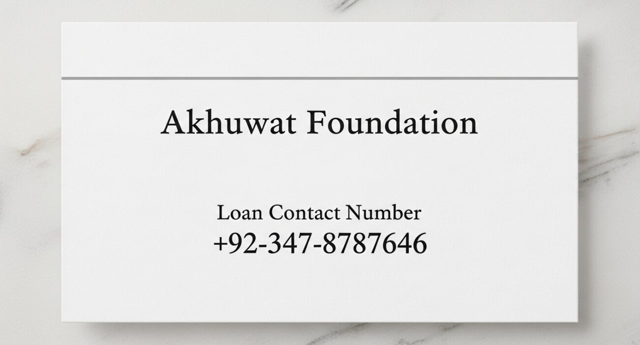 Akhuwat Foundation Contact Number